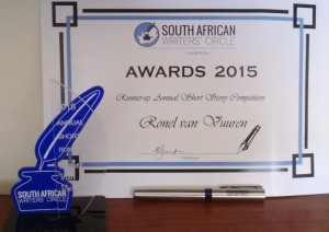 sawc certificate and trophy